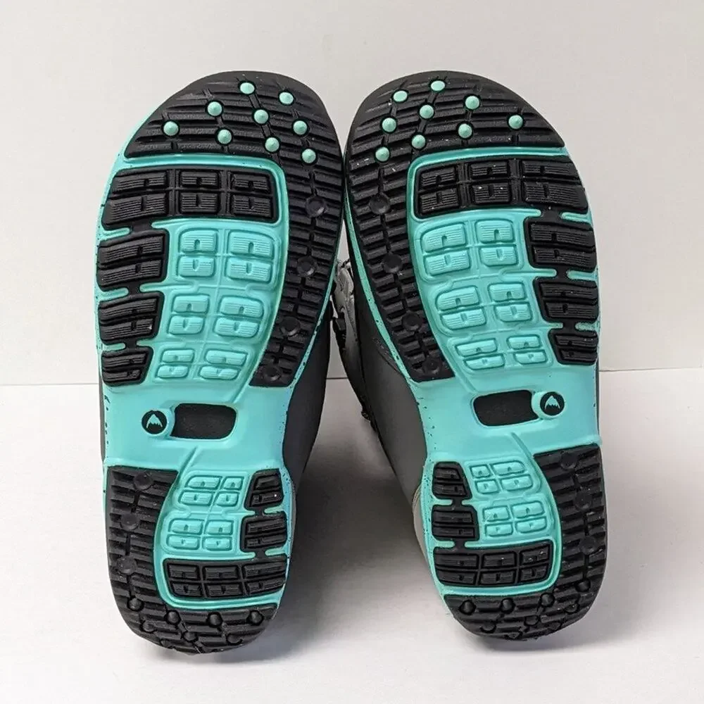 Burton Gray Black Teal Snowboard Boot